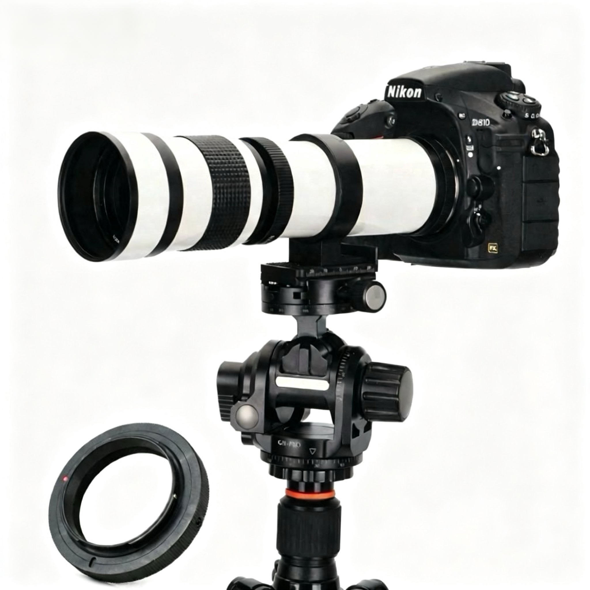 JINTU 420-800mmf8.3长焦镜头摄月打鸟手动对焦适合单反微单相机