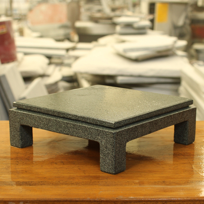 天然石大花青大石汇简约石雕