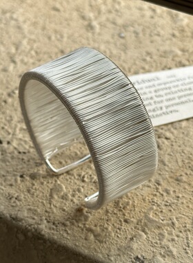 法国【设计师】CARLINE轻奢设计银手镯女简约高级感手环轻奢精致