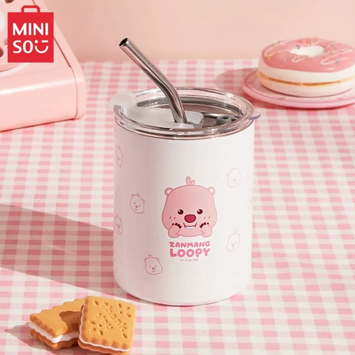 Минисо знаменитый Чуангин Занмей Лули из нержавеющей стали из нержавеющей стали Женский маленький бобр Loopy High -значение