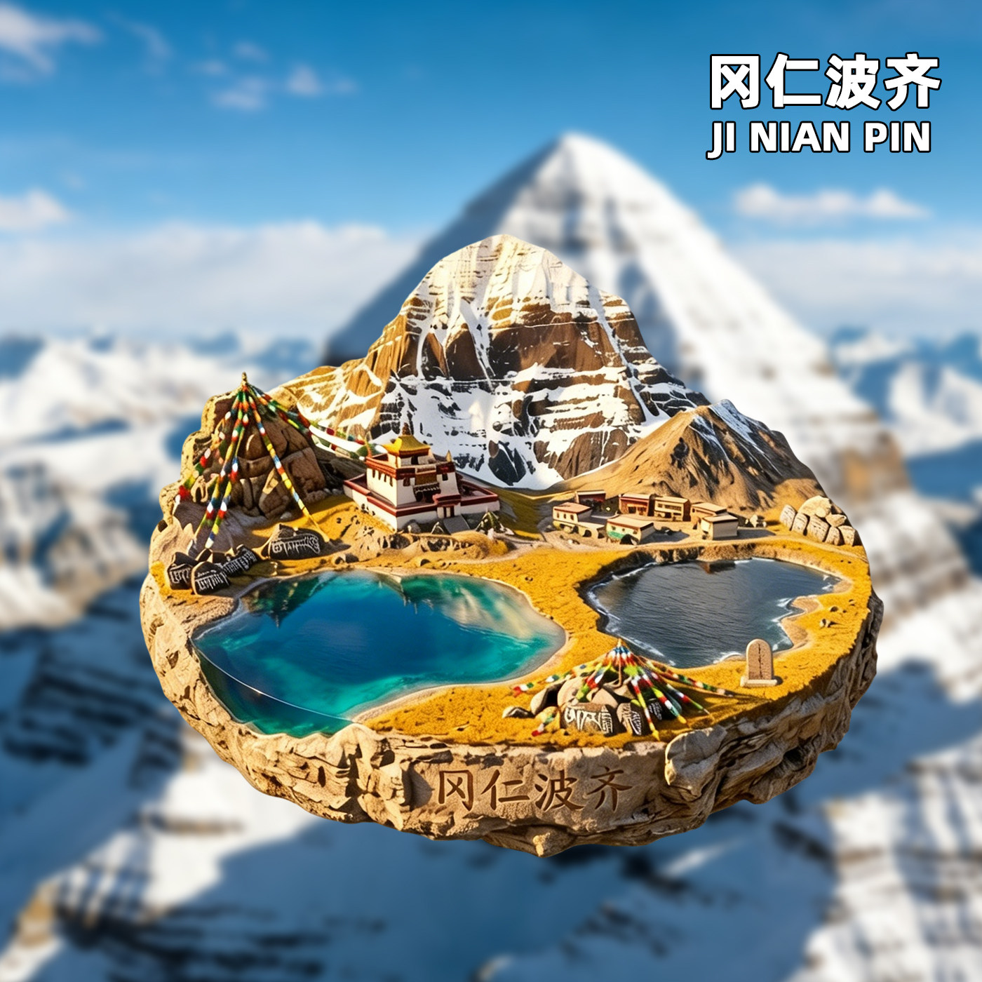 【西藏】文创金属冰箱贴布达拉宫冈仁波齐珠穆朗玛峰旅游纪念品