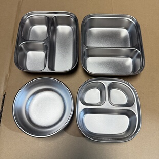 高货！316不锈钢宝宝分格餐盘幼儿园学生儿童分餐盘调料碟蒸蛋碗