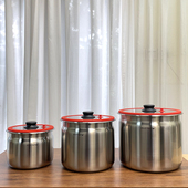 10不锈钢密封桶家用米面杂粮桶面粉缸防潮防虫遮光储物密封桶