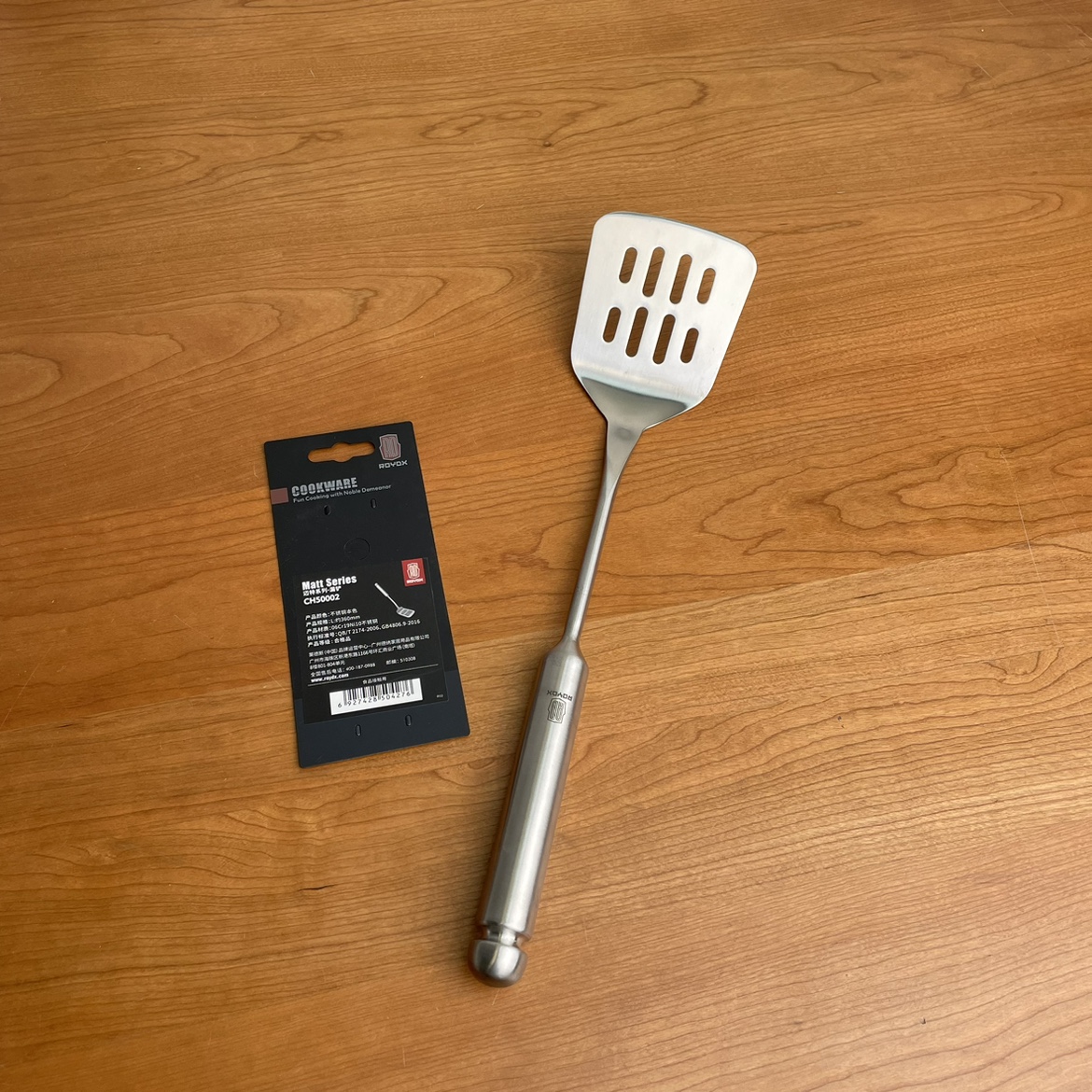 高货莱德斯迈特！18/10不锈钢长柄漏铲煎鱼饼牛排铲家用炒菜铲