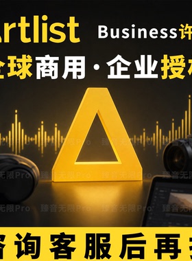 artlist商用素材视频音乐正版授权许可business许可创意商业艺术