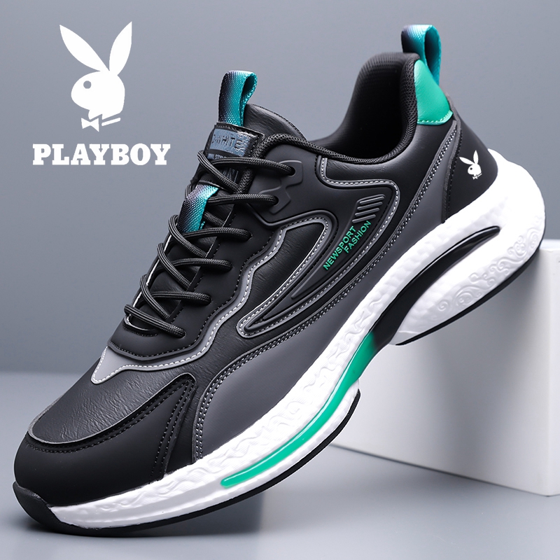 花花公子男鞋秋冬新款男士运动鞋透气软底休闲鞋防滑减震跑步鞋