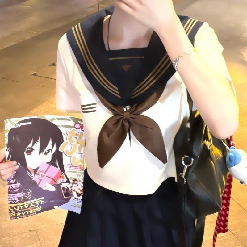 中大童2025新款夏季jk制服正版原创百褶裙套装小个子学生ins潮女图片