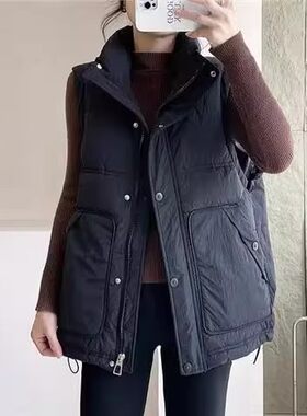 羽绒棉马甲女马夹秋冬季韩版
