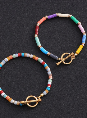 女亚克力串珠时尚百搭手链