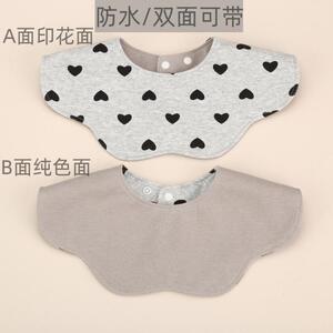韩版儿童透气围嘴宝宝可爱卡通甜美毛巾婴儿纯棉口水巾围兜新款