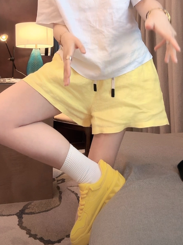 【送运费险】休闲显瘦亚麻短裤女