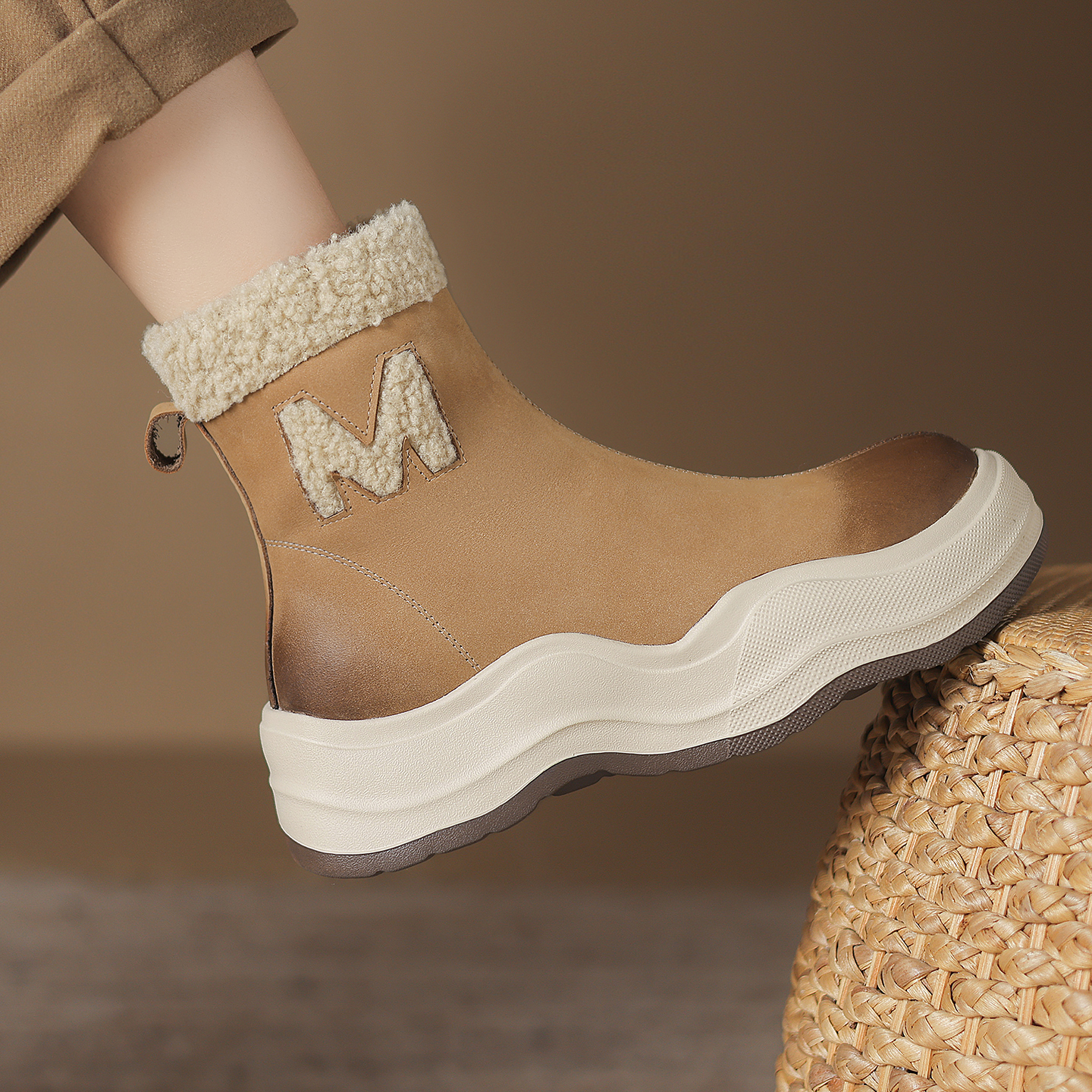 冬季保暖马丁靴加绒加厚大棉靴