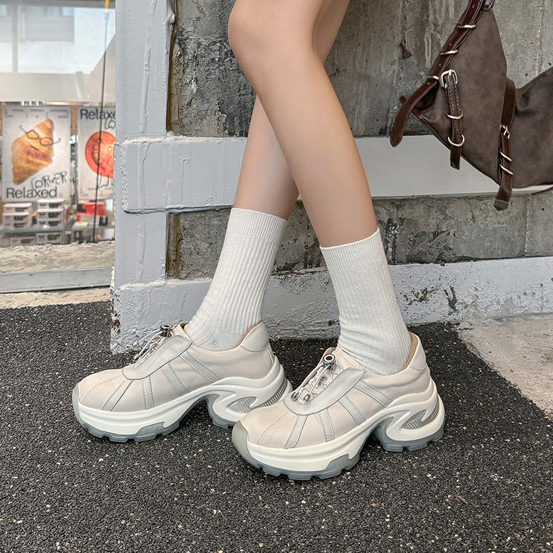 系带休闲鞋小个子增高轻便运动鞋