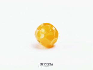 亦石出品·缅黄·凹面无相珠·金翼款·10mm款