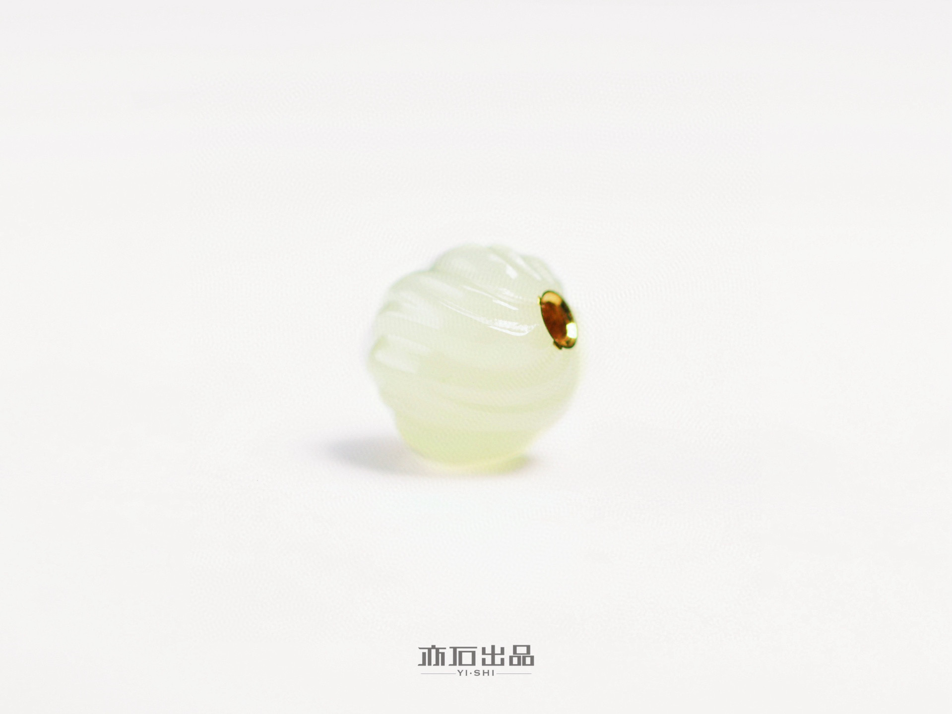 亦石出品·旋纽珠·和田玉黄口材质 8mm款