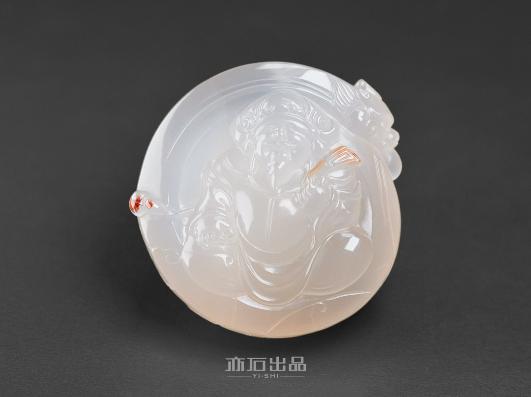 亦石出品·南红冰飘财神·雷俊作品