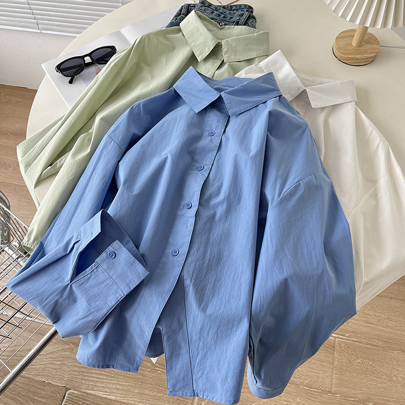 设计款小众白衬衫女春夏新