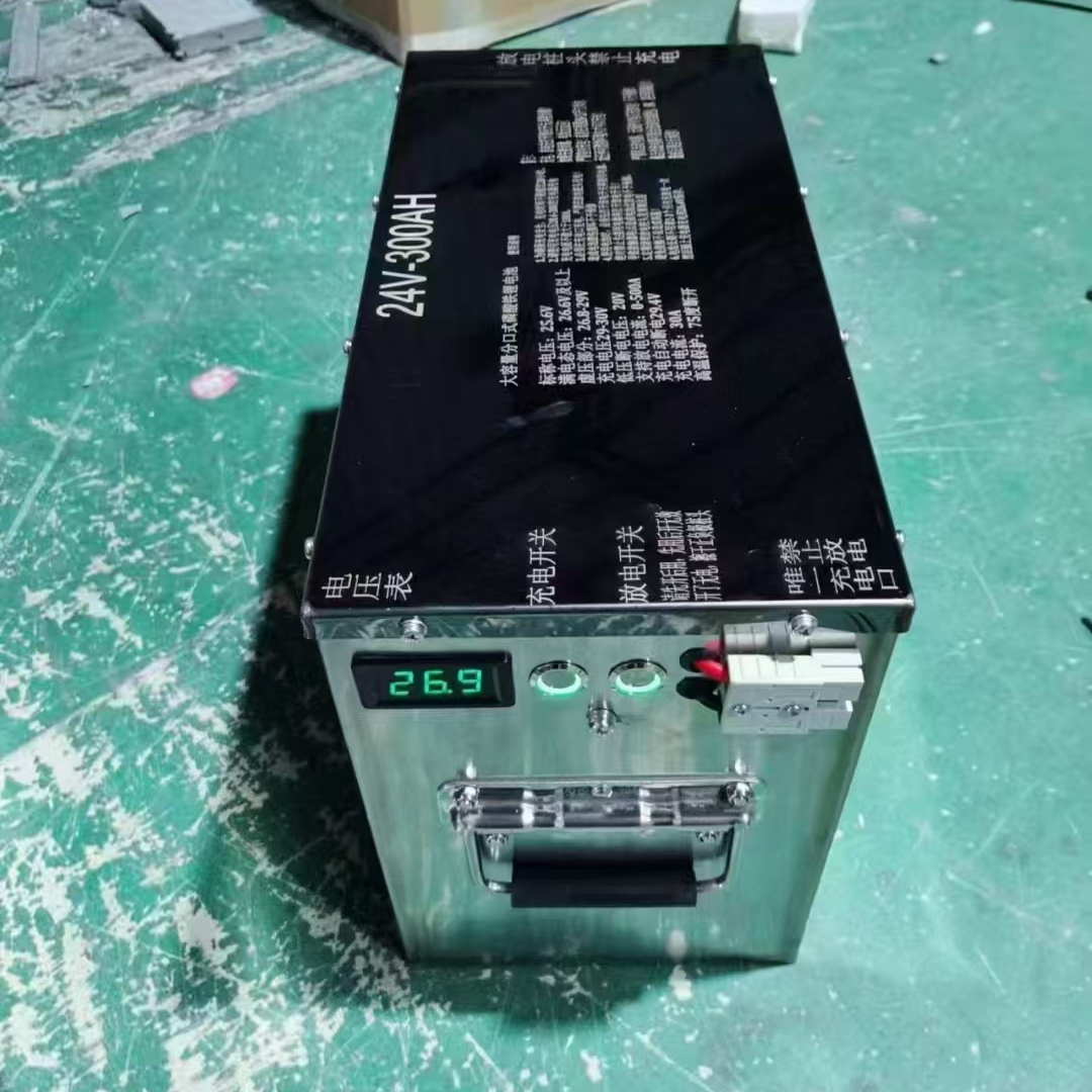 猛将铁锂锂电池宁德时代电芯24V300AH足300安24伏逆变器船机机头