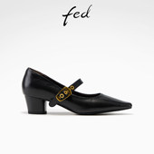 优雅玛丽珍鞋 女款 女2026春季 女鞋 FED时尚 真皮单鞋 新款 小皮鞋 CA007
