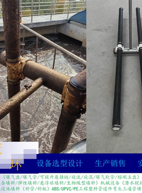 污水处理可提升曝气管不锈钢方管 五通丝扣接头镀锌立管法兰65x4