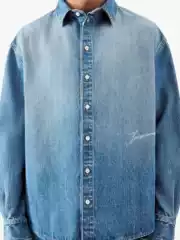 Jacquemus New Autumn and Winter American Retro Lapel Single-Breasted Loose Casual Denim Shirt, Unisex