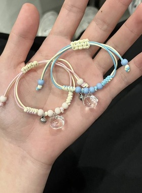 504班卡通kitty猫编织手链女高级感甜美少女风手工编织手绳闺蜜礼