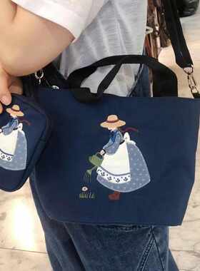 26高19.5底宽9cm花裙女孩手提包