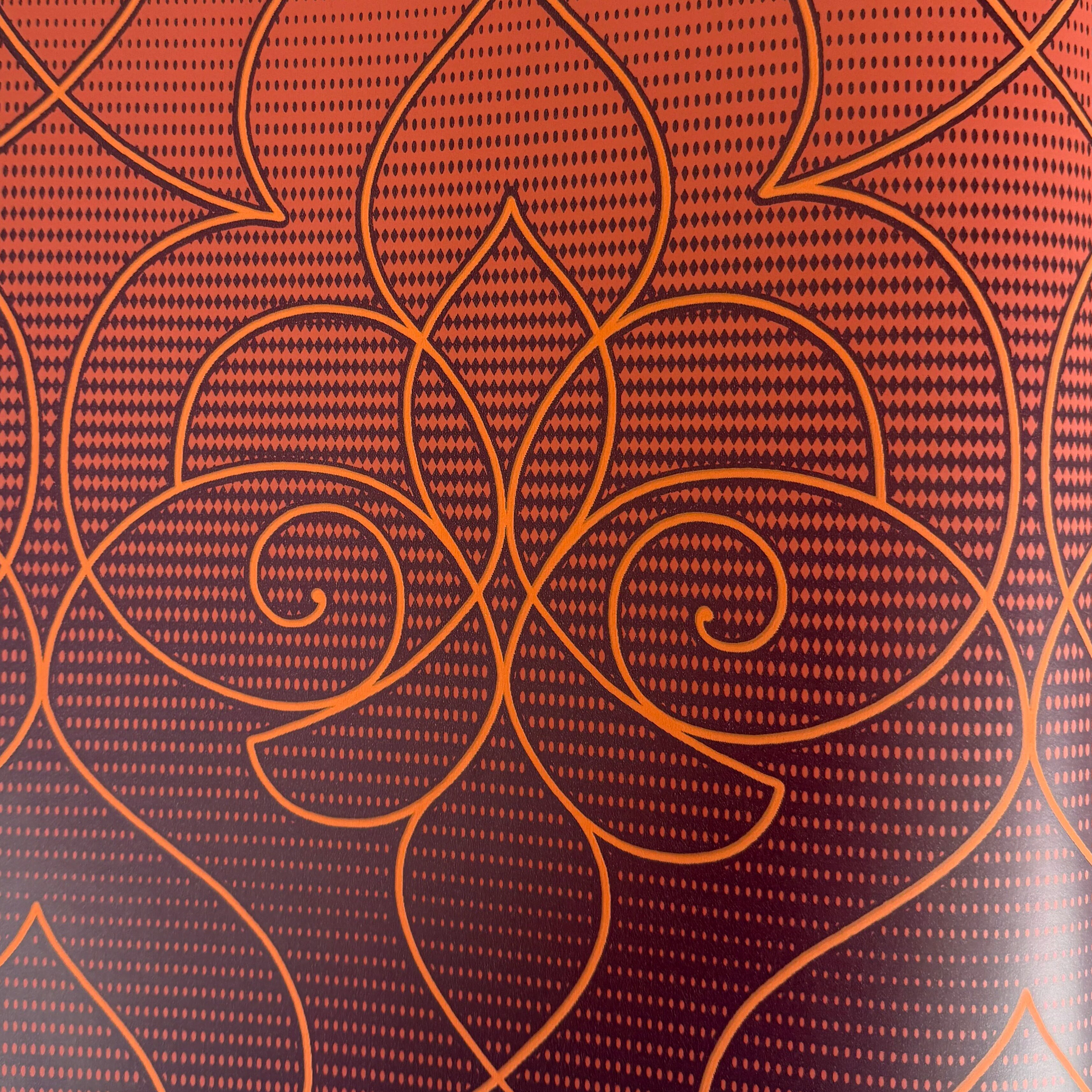 美国原装进口高端轻奢欧式卷草纹壁纸多色可选客厅背景墙墙纸现货