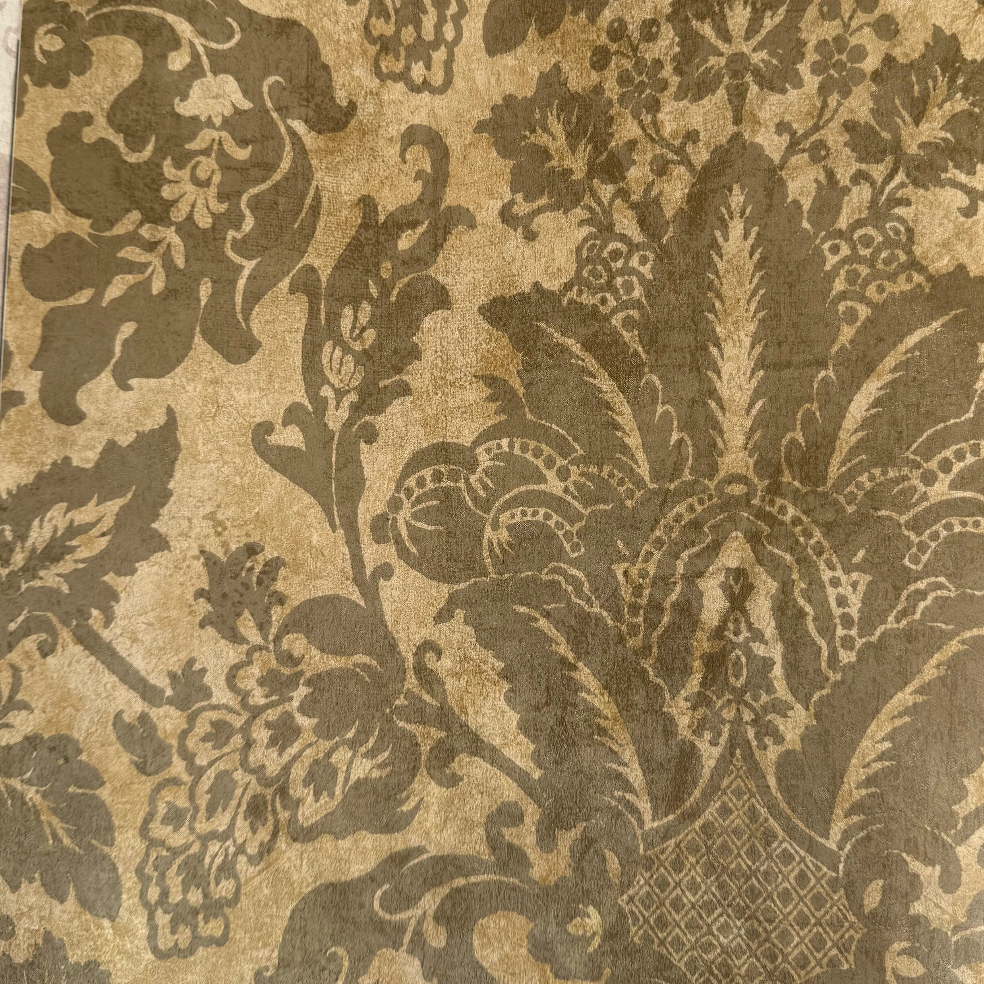 美国原装进口欧式复古风大马士革壁纸高端客厅卧室背景墙墙纸现货