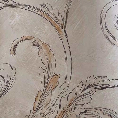 美国进口欧式卷草纹壁纸现货