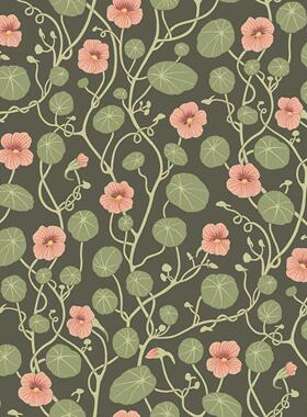 Borastapeter进口美式乡村田园小碎花墙纸卧室书房背景墙满铺壁纸