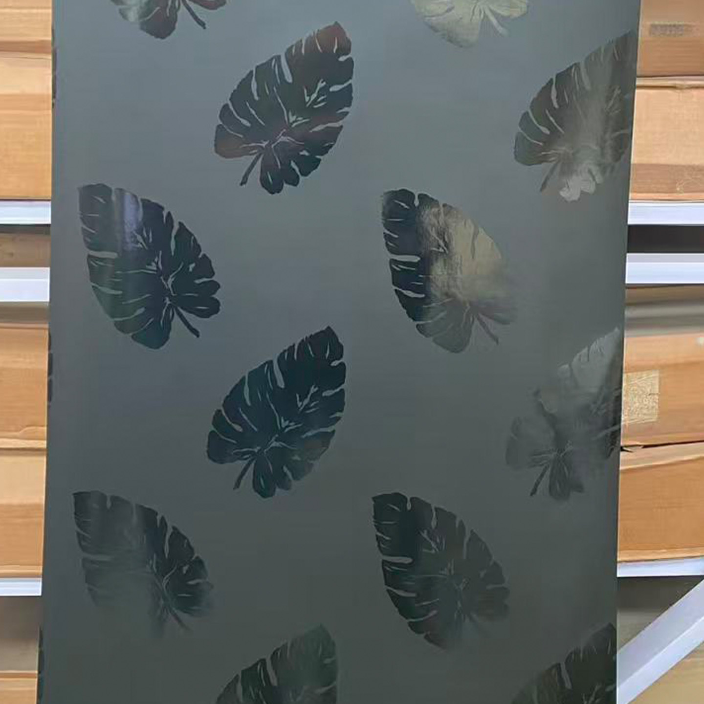 原装进口纯纸环保黑色叶子美式复古壁纸卧室客厅书房背景墙纸现货