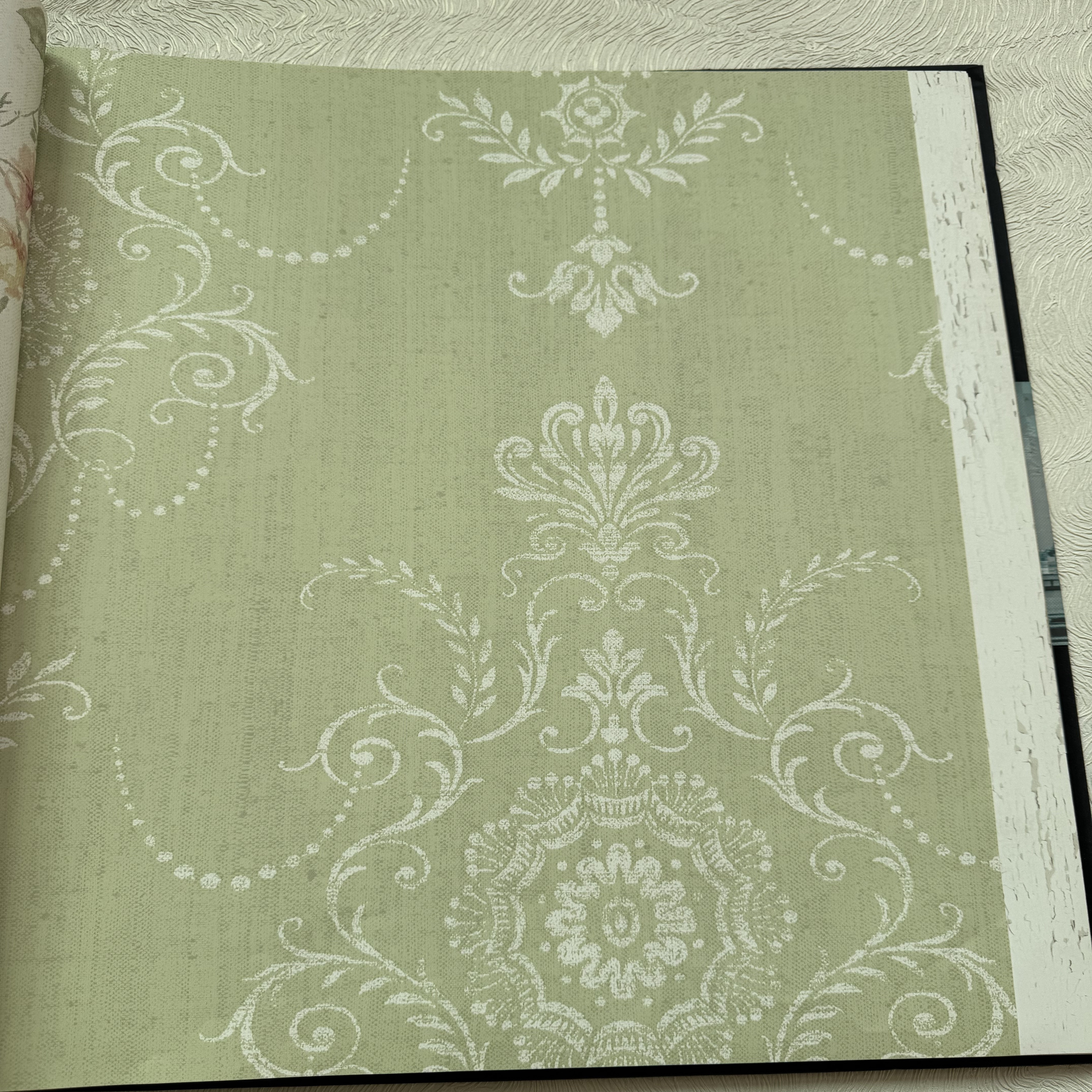 美国原装进口高端壁纸法式田园花纹风卧室清新简欧客厅背景墙现货