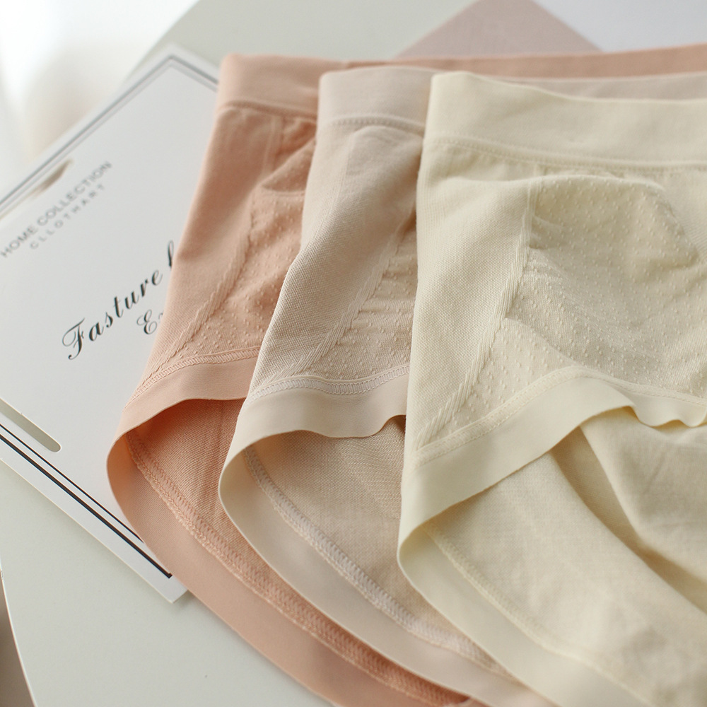 单条内裤女立体臀部设计包裹臀部中腰女士少女三角无痕收腹纯色