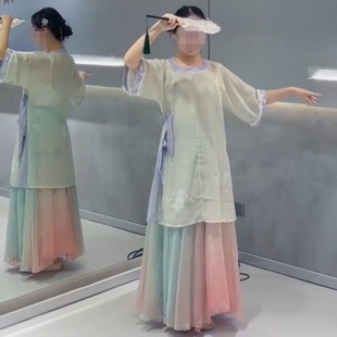 青衫烟雨客舞蹈服装新款清风徐来演出服夜泊秦淮表演服中国风套装