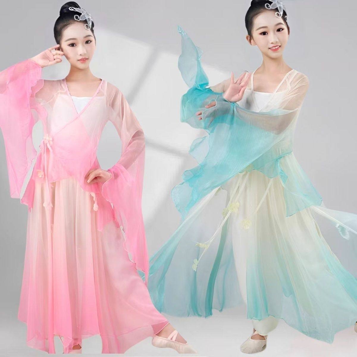 儿童古典舞服装超仙飘逸大袖衫相思谣演出服女童中国舞繁花表演服,童装/婴儿装/亲子装,儿童演出服,淘宝优惠券,粉丝福利购,淘宝优惠卷