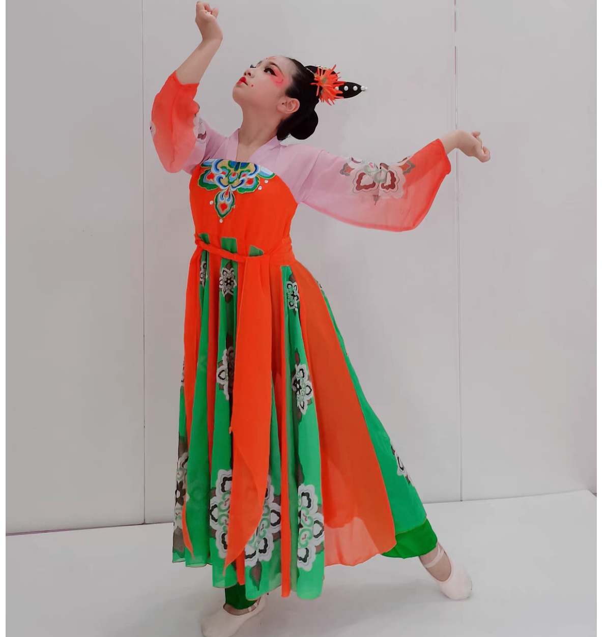 儿童古典舞演出服唐印舞蹈服汉唐舞裙子霍元甲丽人行表演中小学生