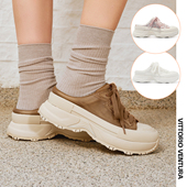 休闲拖鞋 牛皮一脚蹬包头厚底板鞋 VENTURA薇薇燃 VITTORIO