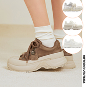 VITTORIO VENTURA薇薇燃 牛皮厚底休闲板鞋 孟子义董璇同款 球鞋