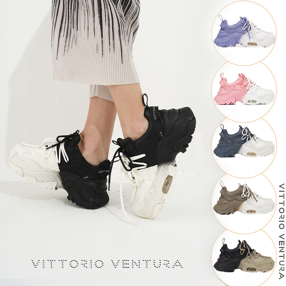 薇薇燃VITTORIOVENTURA老爹鞋