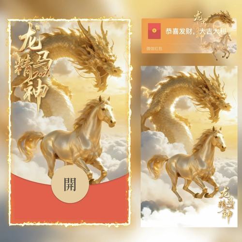 2026龙马精神马年微信红包封面序列号除夕新年春节动态音乐WX皮肤