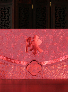 姓氏红包定制可装一万元横版香港百家姓利是封吉祥如意荷包款定做