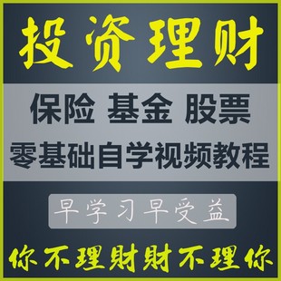 基金投资理财视频课程指数基金定投指南新手小白价值投资技巧教程