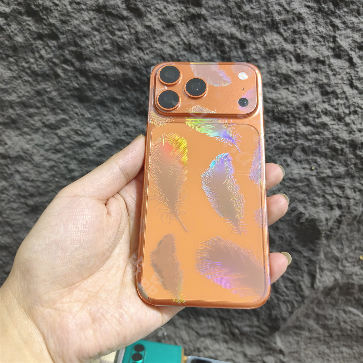 【炫彩全包膜】适用于苹果17promax透明炫彩后膜iphone15Pro手机背膜16E防刮全包水凝膜