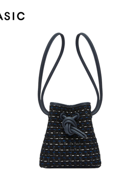 VASIC粗毛呢 Bond Mini Mini Tweed 新款单肩斜挎桶包 凯特周