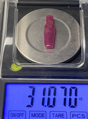 天然无烧无填充无注胶红宝石吊坠/花瓶平平安安/原矿原料纯真宝石