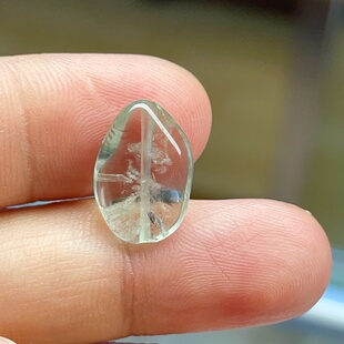 天然无烧无注胶无填充金绿柱石原石可做吊坠小滴溜手串珠随形镶嵌