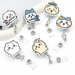 吉伊卡哇易拉扣胸牌夹卡套夹伸缩拉伸工牌厂牌工作证夹