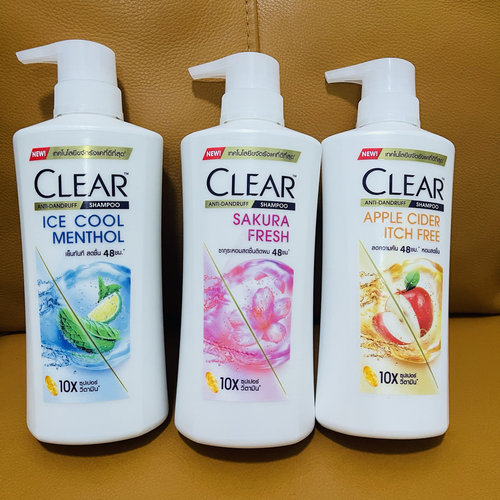 泰国CLEAR清扬洗发水樱花薄荷清凉酷爽运动止痒去屑