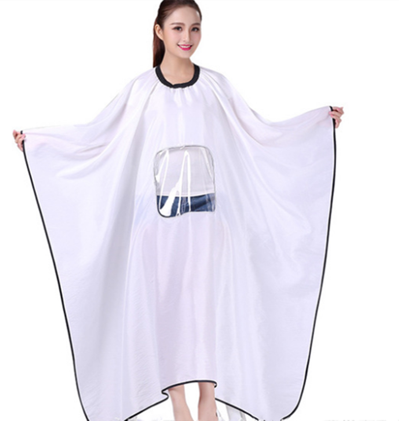 高档透明加大理发围布透视围布专业发廊美发个性潮流剪发定制店名